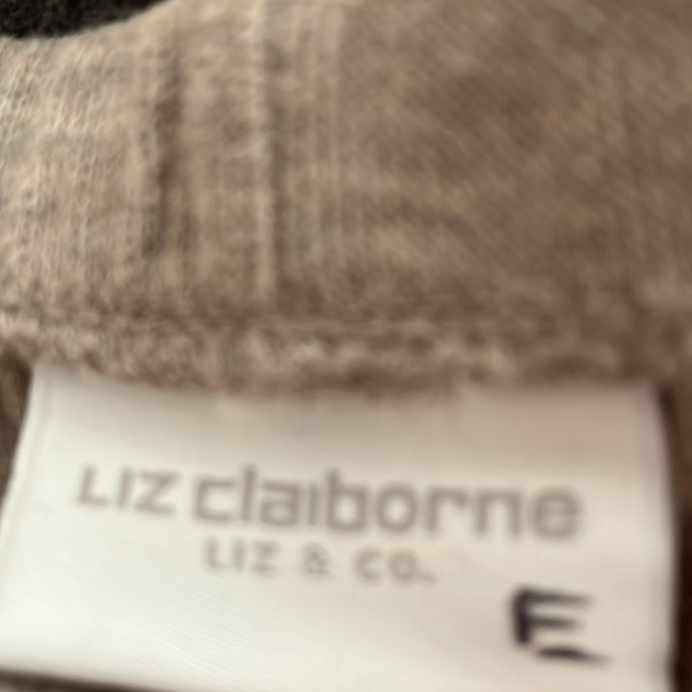 Vintage Liz Claiborne beige maxi A-line knit skirt 100% cotton Large - Picture 4 of 7